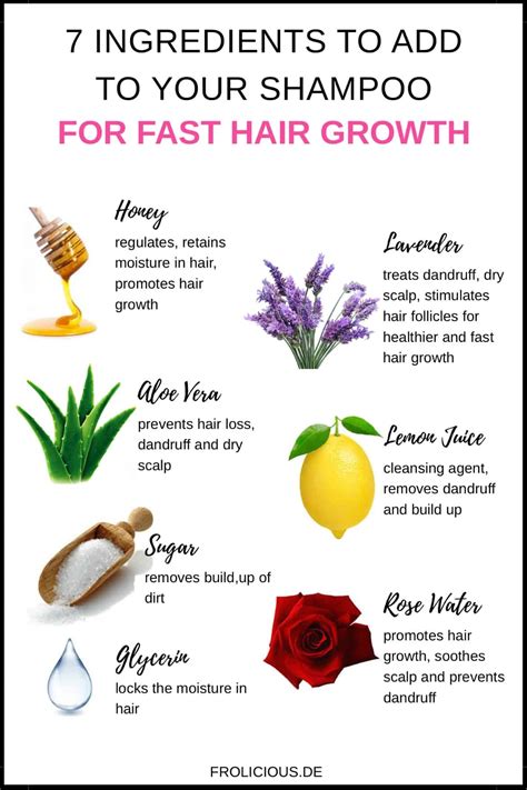 Ingredients for Fast Hair Growth_Pinterest - Frolicious | Deine Afro ...