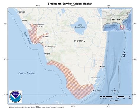 Smalltooth Sawfish Critical Habitat Map and GIS Data | NOAA Fisheries