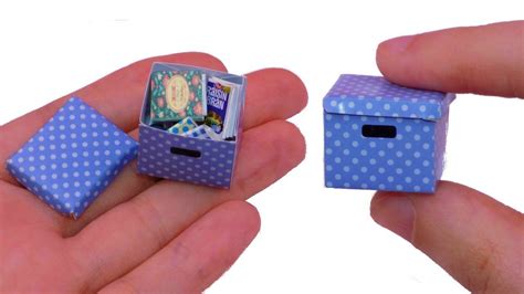 DIY Miniature Dollhouse Storage Box - How to Make Miniature Dollhouse ...