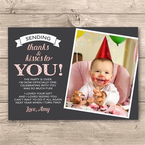 1st birthday thank u cards - Temeka Clanton