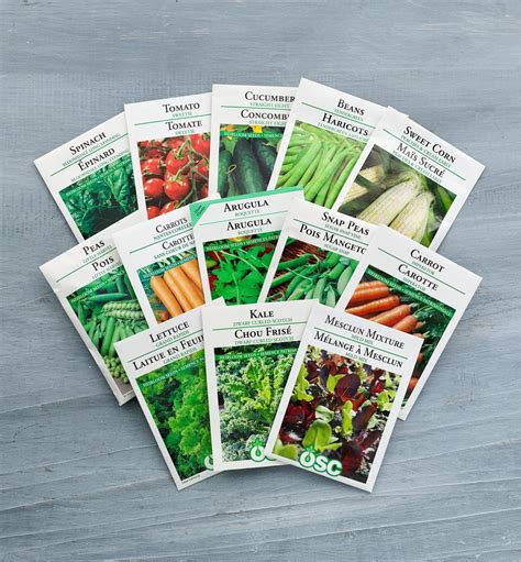 OSC Vegetable Seed Packets - Lee Valley Tools