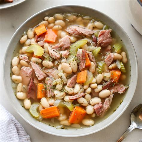 Classic Ham & White Bean Soup - Cook At Home Mom