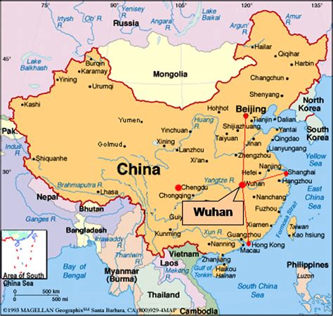 Wuhan Map - China