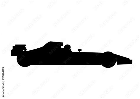 f1 car silhouette Stock-Vektorgrafik | Adobe Stock