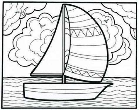 Sailboat Coloring Coloring Pages