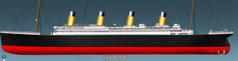 RMS TITANIC PORT SIDE PROFILE complete by ERIC-ARTS-inc on DeviantArt