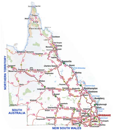 Queensland Train Map