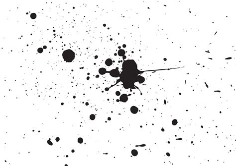 Grunge ink splatters free vector art