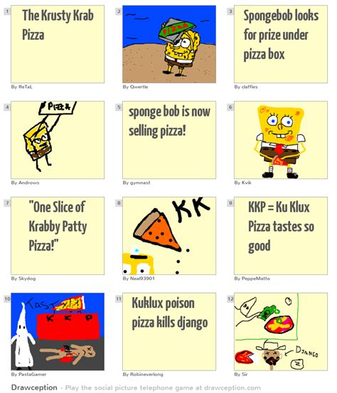 The Krusty Krab Pizza - Drawception