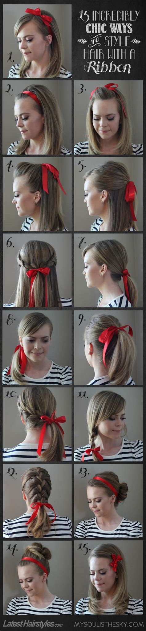 15 Ways to Style Your Hair with a Chic Ribbon - AllDayChic