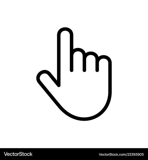 Hand cursor icon Royalty Free Vector Image - VectorStock