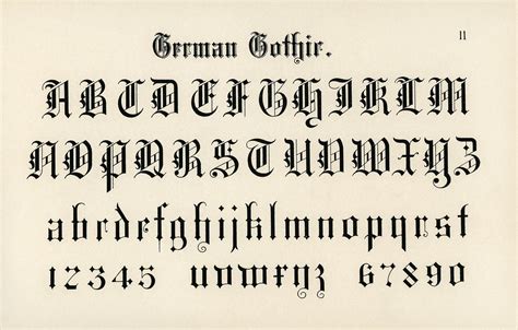 German gothic fonts from Draughtsman's Alphabets by He… | Flickr