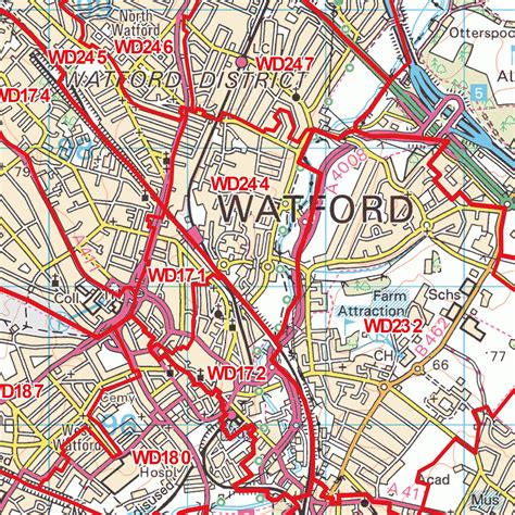 Map Of Watford | Color 2018