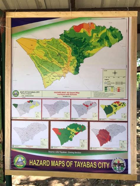 Hazards Map in Tayabas - East Palale Elementary School