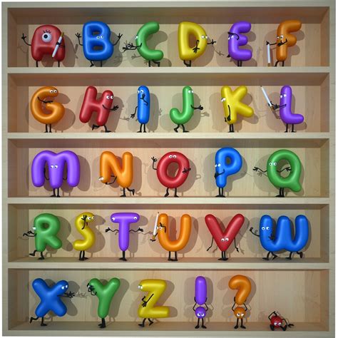 Cartoon alphabet 3D Model $69 - .max - Free3D