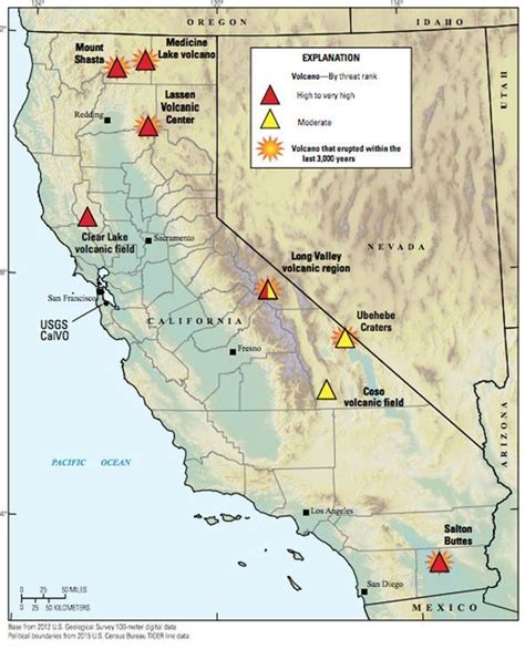 California volcanoes MAPPED: The ACTIVE volcanoes that could THREATEN ...