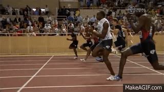 100m USAIN BOLT SLOW MOTION ART OF SPRINTING FASTEST MAN on Make a GIF