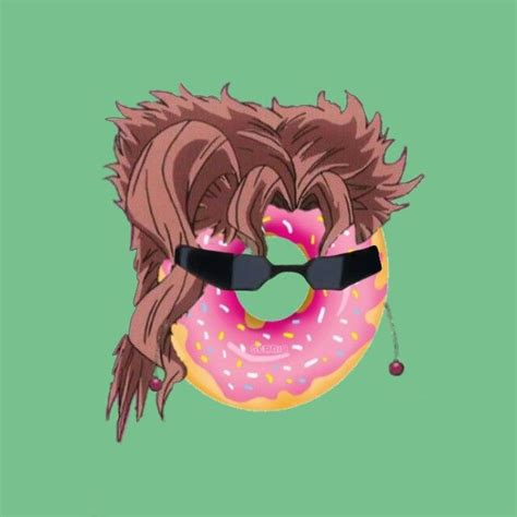 Kakyoin donut | Jojo's bizarre adventure, Anime characters, Cartoon jokes