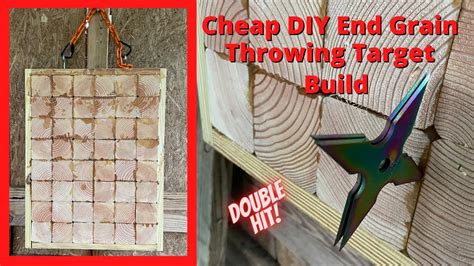 Easy DIY End Grain Target for throwing knives, shuriken and thowing ...