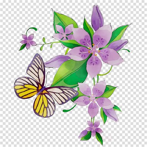 transparent clipart butterfly on flower 10 free Cliparts | Download ...