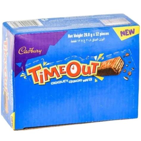 Cadbury Time Out Wafer Chocolate, 20.8g x Pack of 12 - DealzDXB