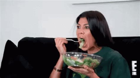 Eating Salad GIF - Eating Salad Yummy - Discover & Share GIFs