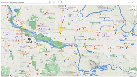 Eugene Oregon Map