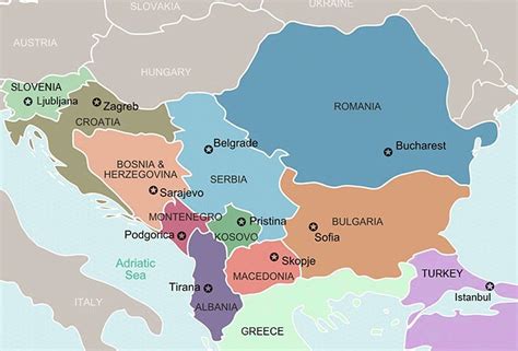 Countries of The Balkans. - maketracks.co