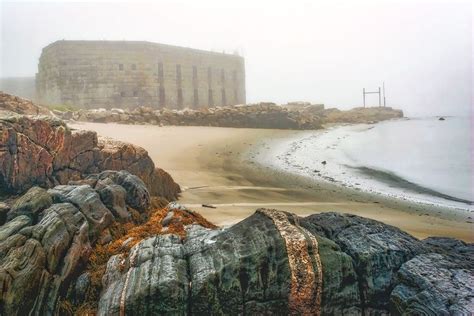 Fort Popham in the Fog - This abandoned fort is part of Popham Beach ...