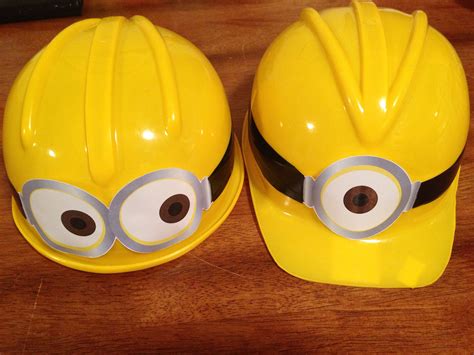 For Caleb's Despicable Me Party, we made minion hats with Construction ...