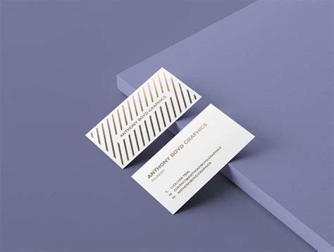 Free Minimalist Business Card Mockup | Mockuptree