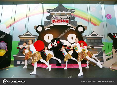 Handout Picture Young Girls Entertainer Dressed Costume Kumamon Perform ...