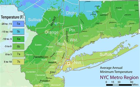 MOUND: NYC Metro Region Plant Hardiness Zone Map