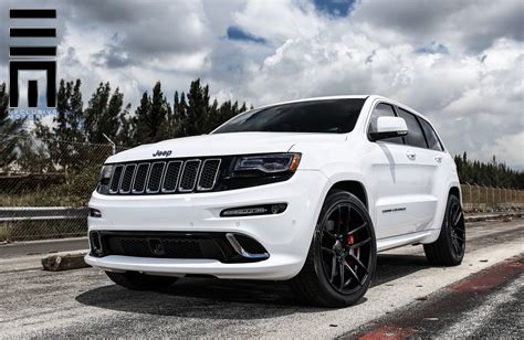 Jeep Grand Cherokee SRT on Black Custom Wheels by Exclusive Motoring ...