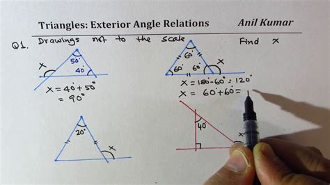 Interior And Exterior Triangle Angles Calculator | Cabinets Matttroy