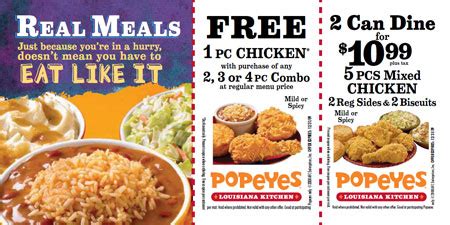 Popeye's Chicken Canada Coupons - Canadian Freebies, Coupons, Deals ...