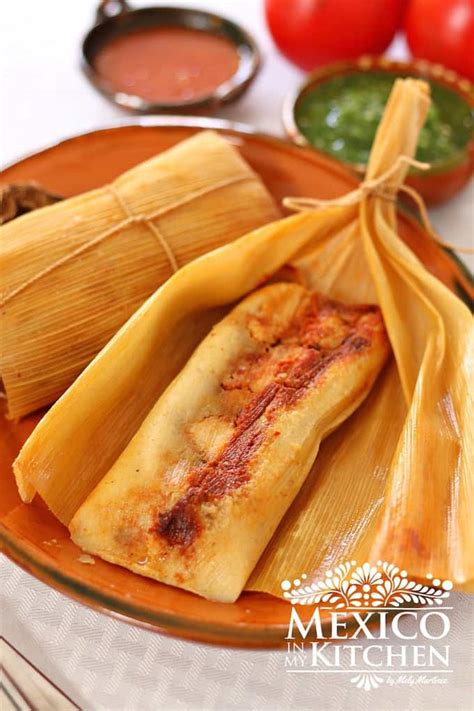 Sweet Corn Tamales with a Savory Filling - Authentic Mexican Food.