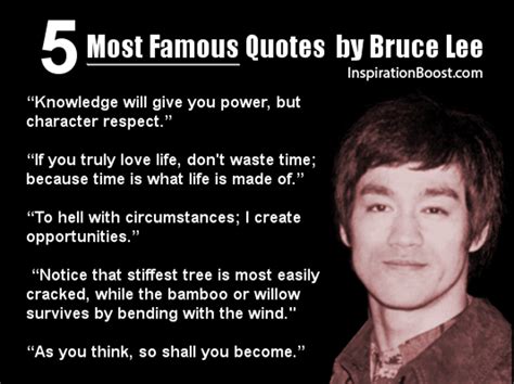 Most famous quotes from Bruce Lee