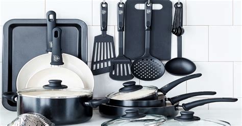 GreenLife Healthy Ceramic Non-Stick 18-Piece Cookware Set Only $39.97 ...