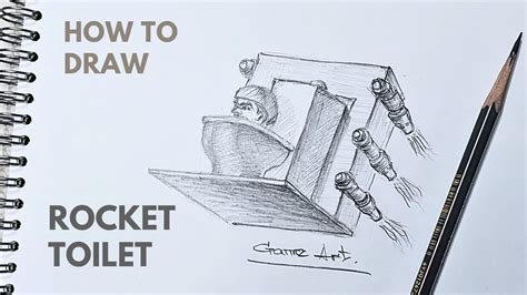 How To Draw Rocket Skibidi Toilet Skibidi Toilet Easy Step By Step ...