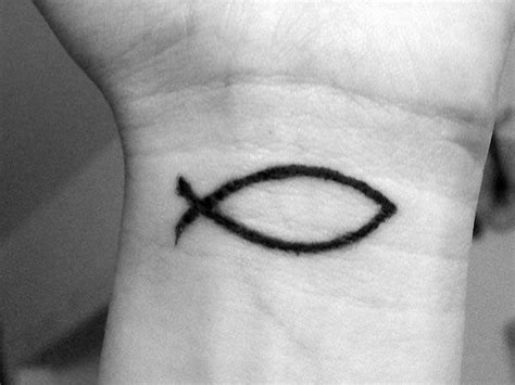 40 Ichthus Tattoo Designs For Men - Jesus Fish Ink Ideas