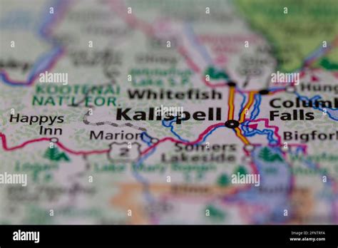 Kalispell montana map hi-res stock photography and images - Alamy