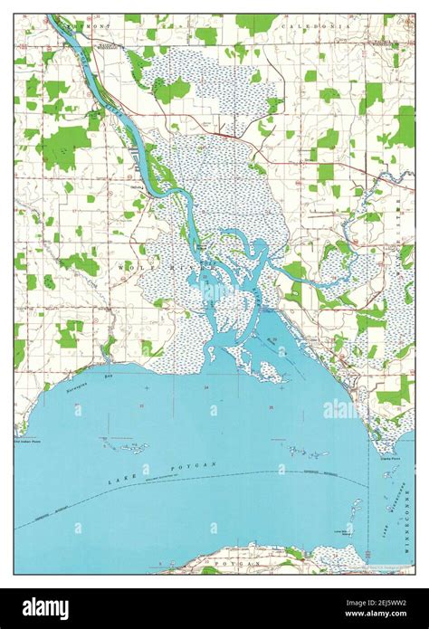 Lake Poygan, Wisconsin, map 1961, 1:24000, United States of America by ...