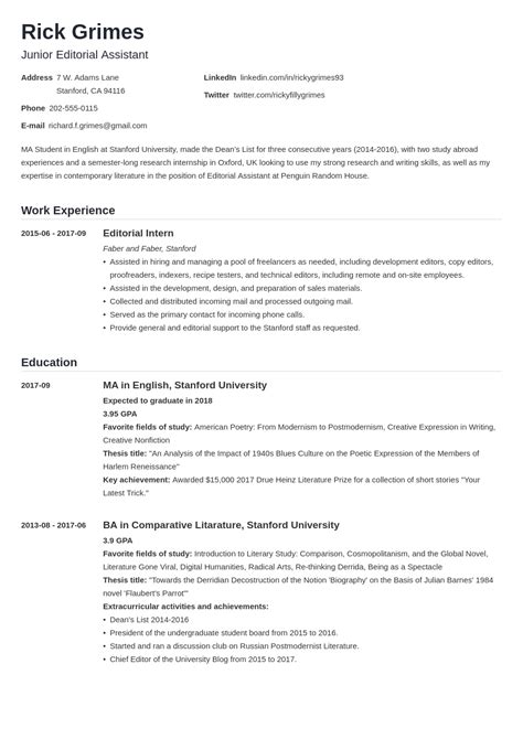 Student Resume Examples & Templates for 2024