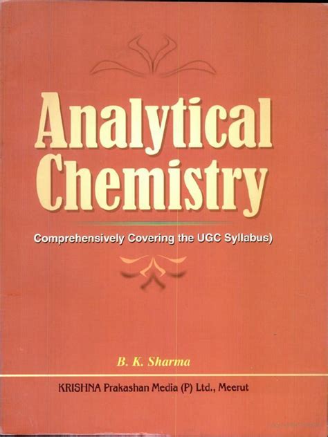 Instrumental Methods of Chemical Analysis PDF Free Download | CHEMICALPDF