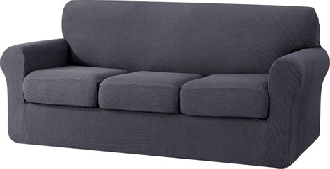 SU SUBRTEX 3-Seater Sofa Cover with 3 Separate Cushion Covers Stretch ...