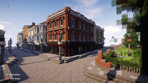 “Park Corner” Victorian Brick Pub Minecraft Map