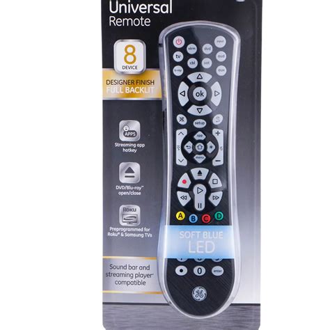 Ge 8 Device Backlit Universal Remote Control | Tv & Video Accessories ...