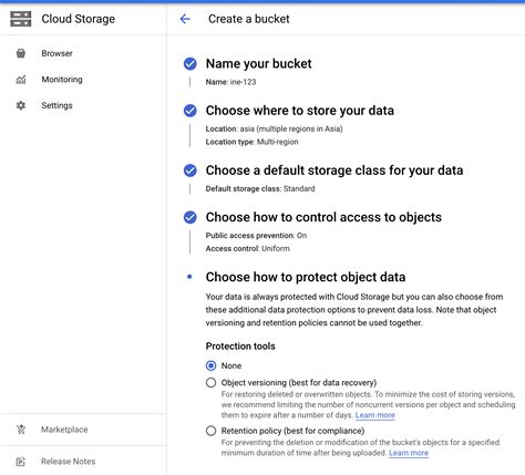 How to Create a Storage Bucket using GCP Console