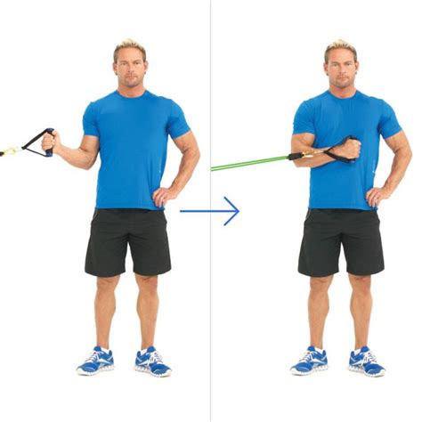 Internal Side Shoulder Rotation With Bands | Rotator cuff exercises ...